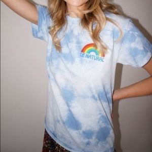 Le Natural UO Exclusive Rainbow Tie-Dye Tee